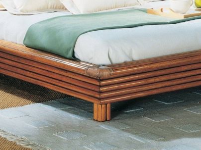 Lit Soria en rotin haut de gamme, meuble pour la chambre à coucher. Le Monde du Lit