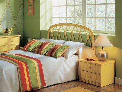 Tête de lit Zafra en rotin haut de gamme, meuble pour la chambre à coucher. Le Monde du Lit