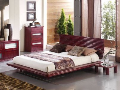 Chevet Zamora en rotin haut de gamme, meuble pour la chambre à coucher. Le Monde du Lit