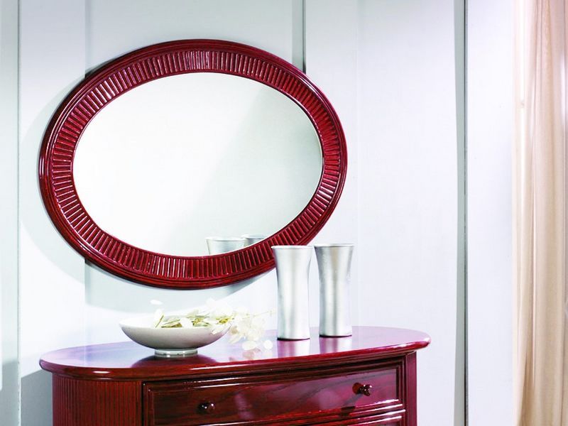 Miroir en rotin Potes