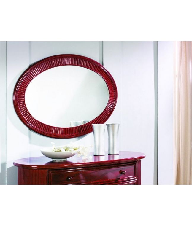 Miroir Potes en rotin haut de gamme, meuble pour la chambre à coucher. Le Monde du Lit