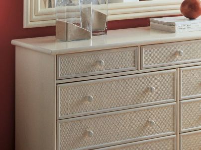 Commode Almansa en rotin haut de gamme, meuble pour la chambre à coucher. Le Monde du Lit