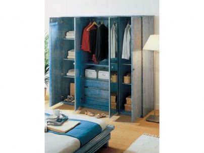 Armoire Zaragoza en rotin haut de gamme, meuble pour la chambre à coucher. Le Monde du Lit