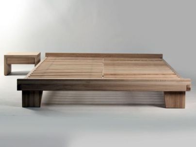 Lit Valencia 2 en chêne massif de qualité. Meuble pour la chambre. Le Monde du Lit