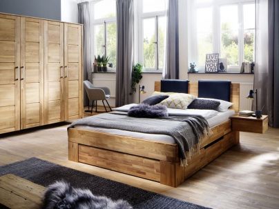 Lit en chêne massif FSC