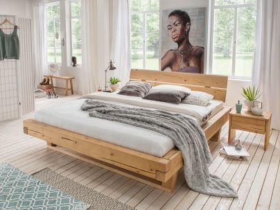 Lit Arthur en epicea massif haut de gamme, meuble pour la chambre. Le Monde du Lit