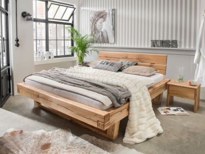 Chevet Arthur 3 en chêne massif haut de gamme, meuble pour la chambre. Le Monde du Lit