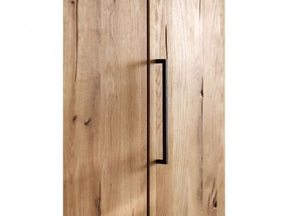 Armoire Léo 2 en chêne massif haut de gamme, meuble pour la chambre. Le Monde du Lit