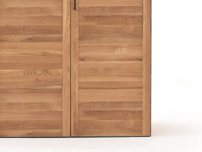 Armoire Léo 3 en chêne massif haut de gamme, meuble pour la chambre. Le Monde du Lit
