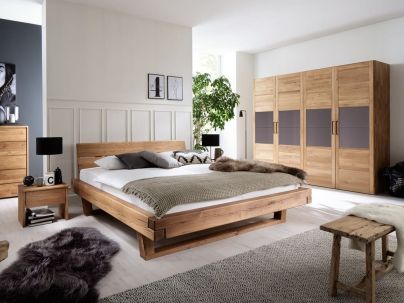 Armoire Léo 9 en chêne massif haut de gamme, meuble pour la chambre. Le Monde du Lit