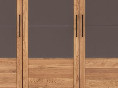 Armoire Léo en chêne massif haut de gamme, meuble pour la chambre. Le Monde du Lit