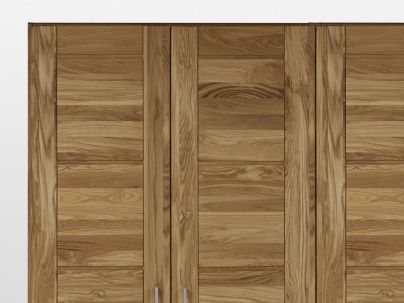 Armoire Pablo 6 en chêne massif haut de gamme, meuble pour la chambre. Le Monde du Lit