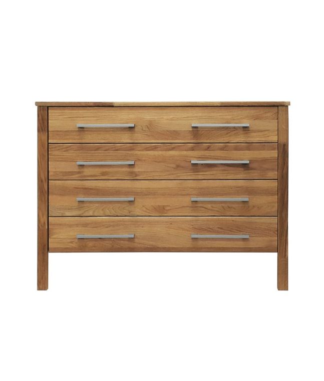 Commode Pablo 2 en chêne massif haut de gamme, meuble pour la chambre. Le Monde du Lit