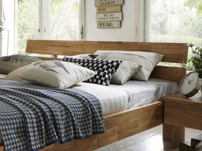 Lit en bois massif FSC, fabrication européenne