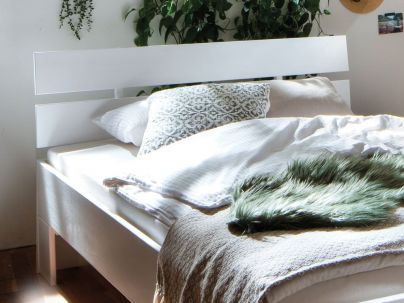 Lit en bois massif FSC, fabrication européenne