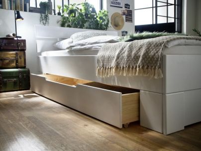 Lit Victor 2 en épicéa massif haut de gamme, meuble pour la chambre. Le Monde du Lit