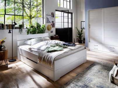 Lit Victor 2 en épicéa massif haut de gamme, meuble pour la chambre. Le Monde du Lit