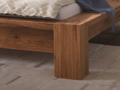 Lit Sano en chêne sauvage massif, Hasena fabricant Suisse. Meuble pour la chambre