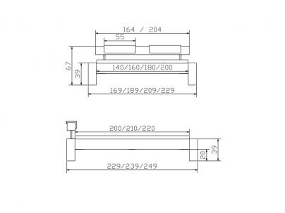 Lit Balco en chêne sauvage massif, Hasena fabricant Suisse. Meuble pour la chambre
