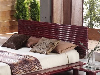 Tête de lit Zamora en rotin haut de gamme, meuble pour la chambre à coucher. Le Monde du Lit