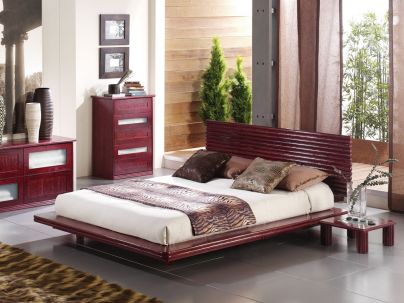 Tête de lit Zamora en rotin haut de gamme, meuble pour la chambre à coucher. Le Monde du Lit