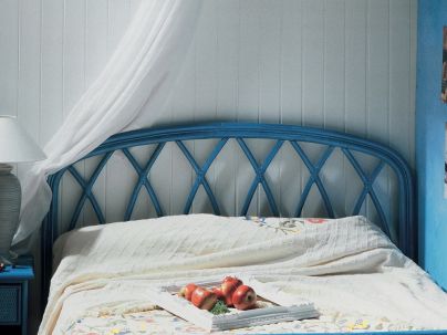 Tête de lit Bilbao en rotin haut de gamme, meuble pour la chambre à coucher. Le Monde du Lit