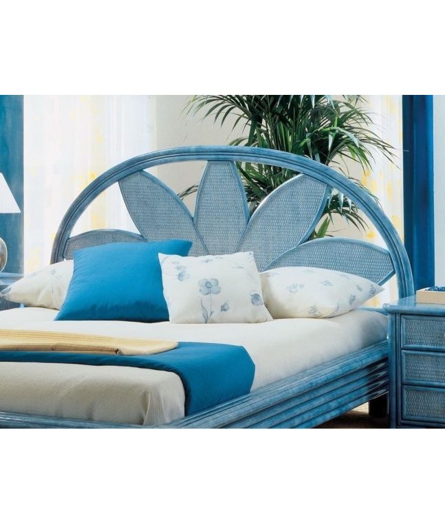 Tête de lit Zaragoza en rotin haut de gamme, meuble pour la chambre à coucher. Le Monde du Lit