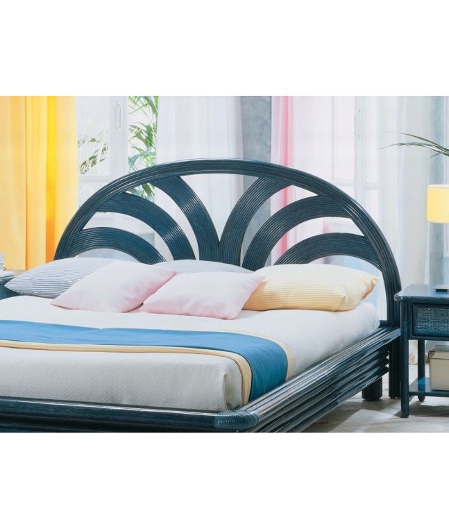 Tête de lit Mérida en rotin haut de gamme, meuble pour la chambre à coucher. Le Monde du Lit