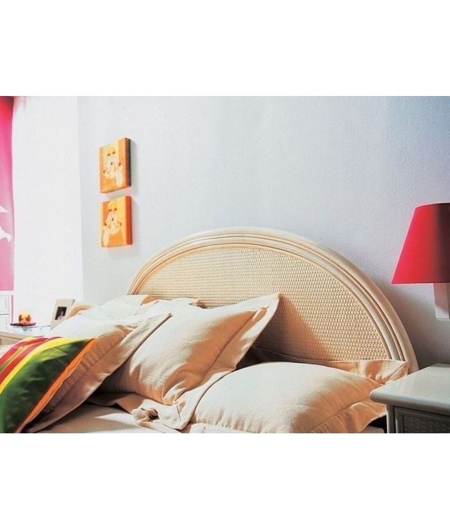 Tête de lit Almansa en rotin haut de gamme, meuble pour la chambre à coucher. Le Monde du Lit