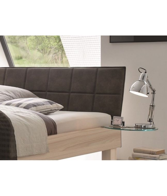 Chevet en verre, Hasena fabricant Suisse. Meuble pour la chambre