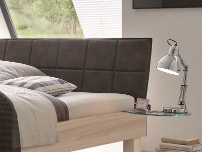 Chevet en verre, Hasena fabricant Suisse. Meuble pour la chambre