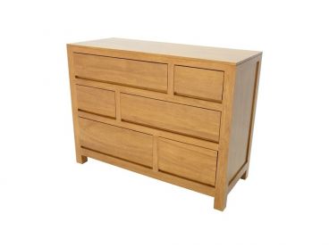 Commode Tak en bois massif 6 tiroirs