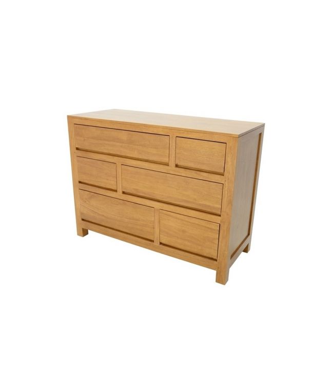Commode Tak en bois massif 6 tiroirs