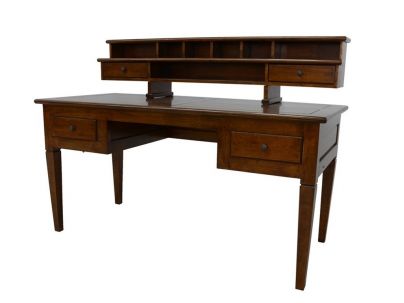 Bureau Rustic en hevea massif de qualité. Fabrication artisanale.