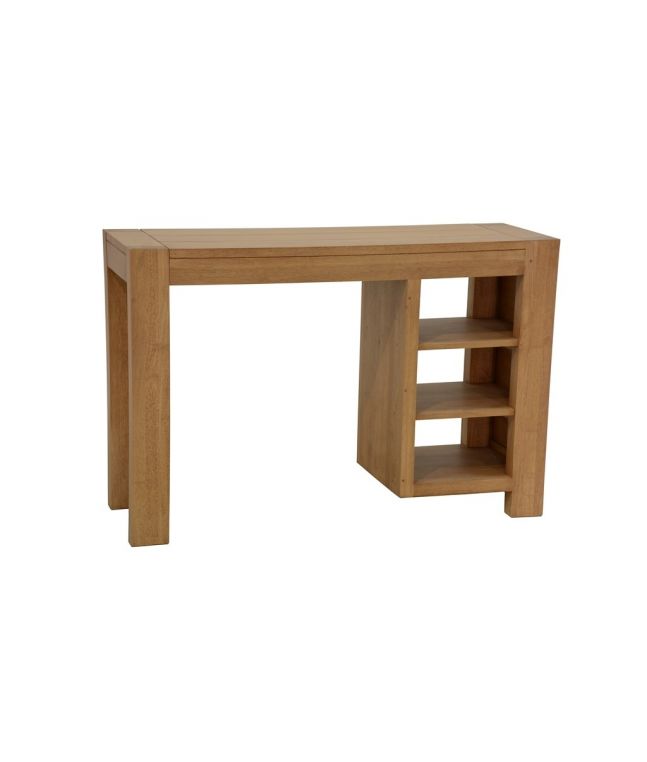 Bureau Tiga en hevea massif de qualité. Fabrication artisanale.