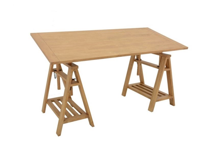 Bureau en hévéa massif Ranong 2