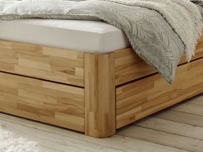 Lit Bellissimo en hêtre massif, Hasena fabricant Suisse. Meuble pour la chambre.