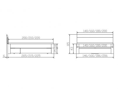 Lit Bellissimo en hêtre massif, Hasena fabricant Suisse. Meuble pour la chambre.