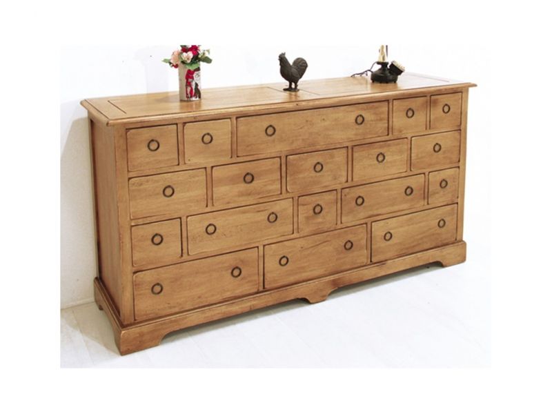 Commode Playa 3 en hevea massif de qualité. Meuble en bois massif pour la chambre. Le Monde du Lit