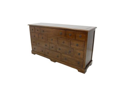 Commode Playa 3 en hevea massif de qualité. Meuble en bois massif pour la chambre. Le Monde du Lit