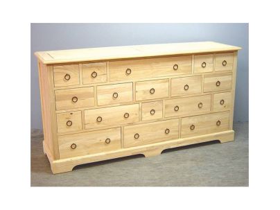 Commode Playa 3 en hevea massif de qualité. Meuble en bois massif pour la chambre. Le Monde du Lit