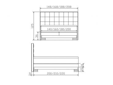 Lit boxspring Lille