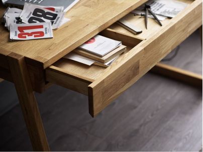 Bureau en bois massif FSC, fabrication européenne