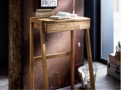 Bureau en bois massif FSC, fabrication européenne