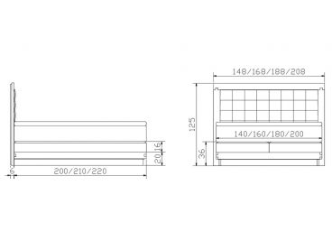 Lit boxspring Topper