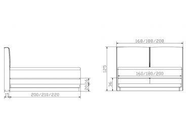 Lit boxspring Taka