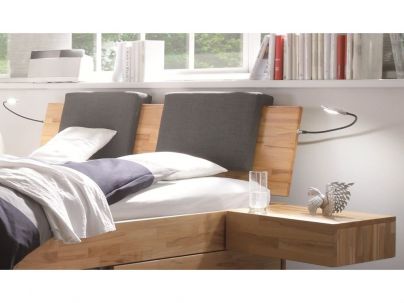 HASENA - Lit avec tiroirs en bois massif