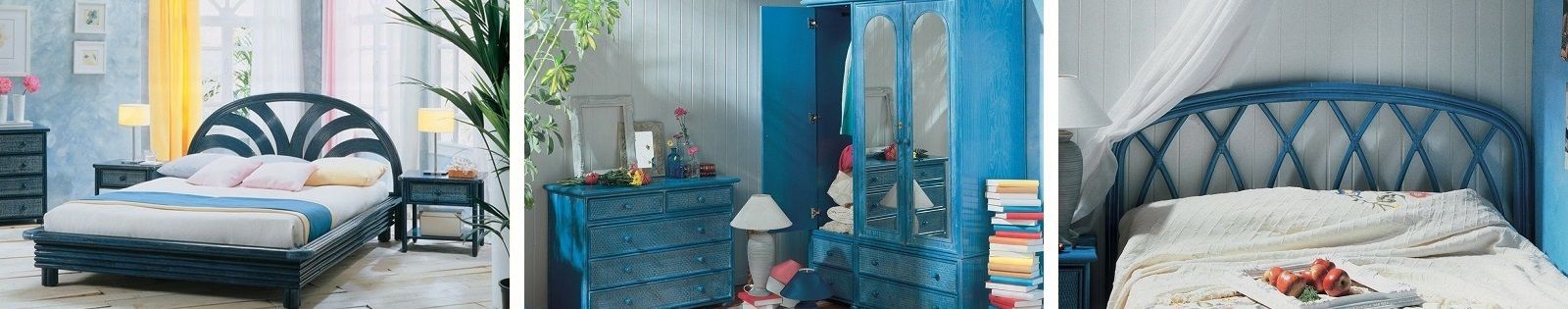 Meubles de chambre en rotin - Lits, chevets, armoires, commodes - Le monde du lit