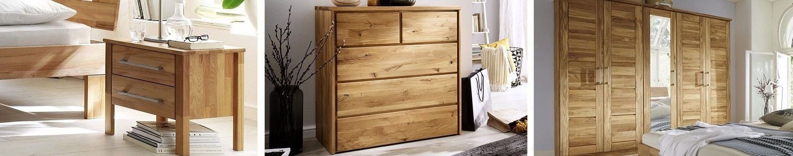 Meubles de rangement chambre en bois massif - Le Monde du lit