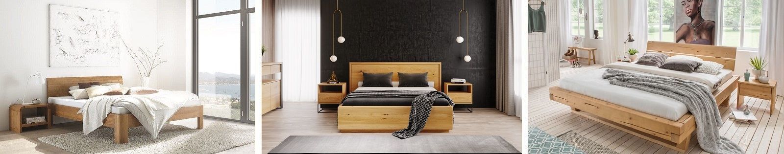 Meuble de chambre en bois massif - Hêtre, chêne, merisier, noyer - Le monde du lit